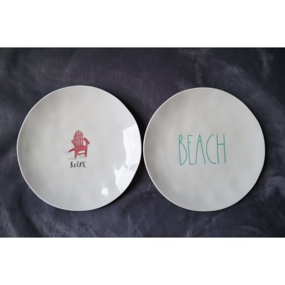 Rae Dunn Other - Rae Dunn Relax and Beach plates